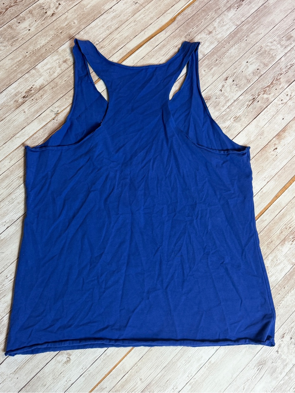 Blue Graphic Tank Top - RED WINE & BLUE - Picture 3 of 4